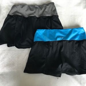 Two champion girls tennis skirts